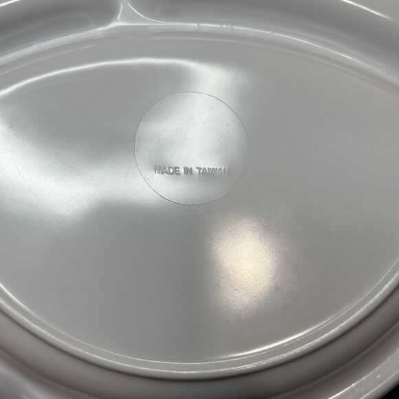 Vintage Melamine ABC Divided Children Toddler Plates Parenting - Picture 3 of 4